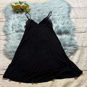 Splendid Black Chemise Slip Nightgown Sz S